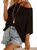 Hollowed-out knitted sweater for women in summer