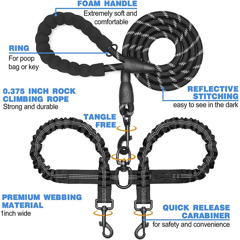 TwinWalk Pro Double Dog Leash