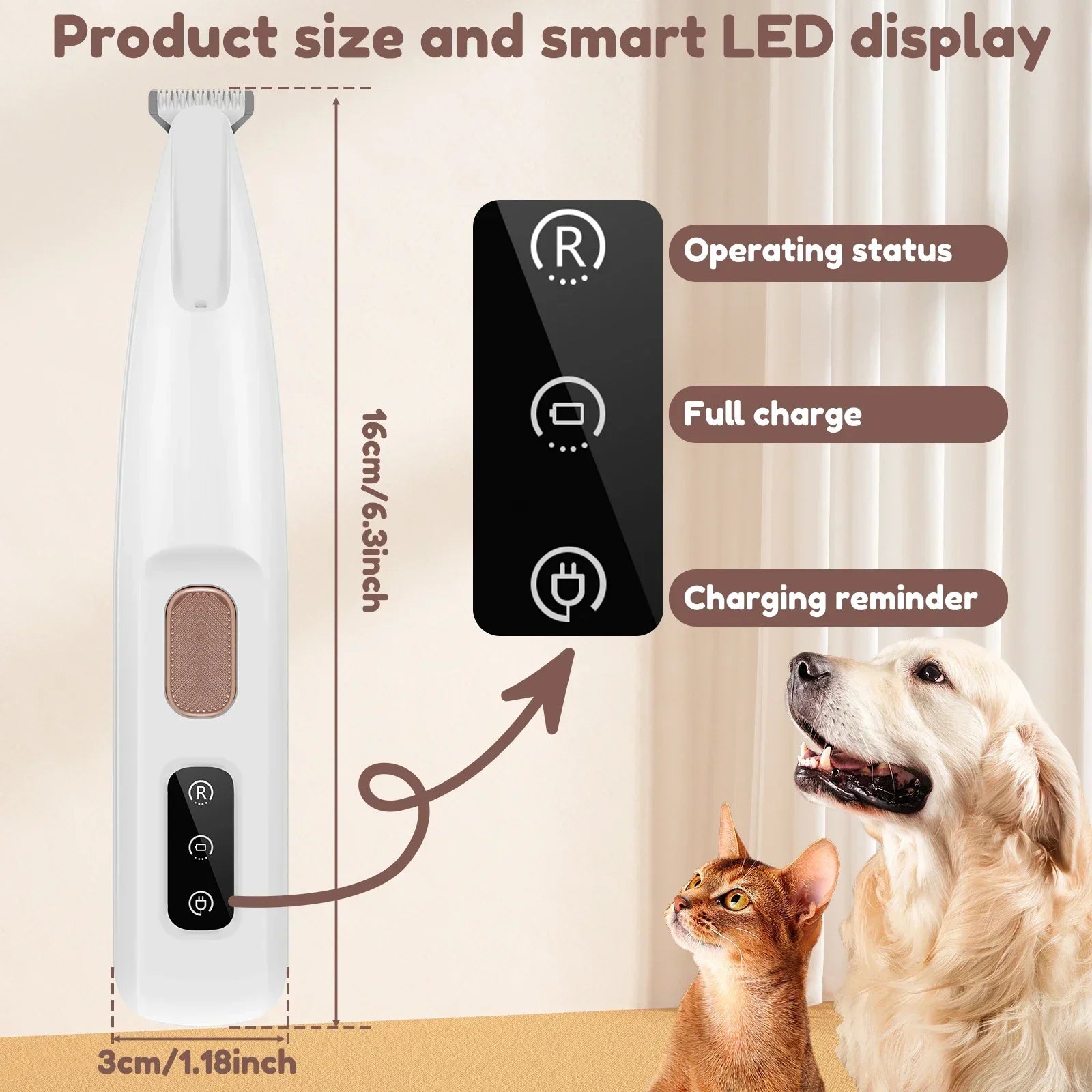 EasyTrim LED Pet Paw Trimmer