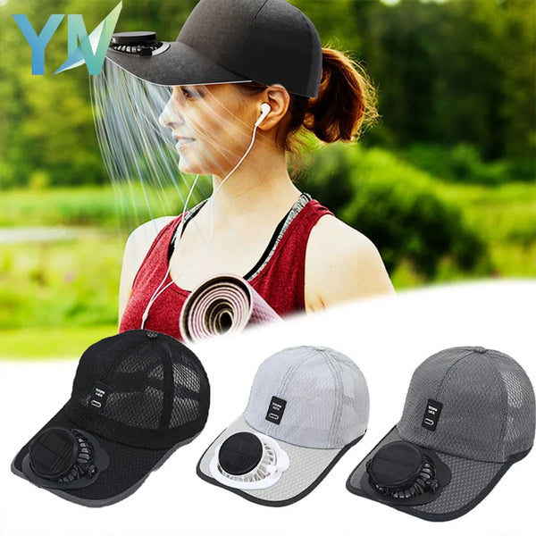 Solar Powered Breeze Cooling Baseball Cap